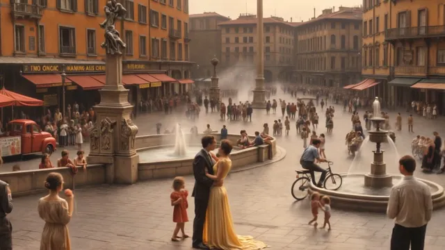 italy, rome, 1954, ai short film