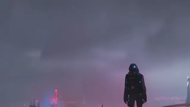 "Neon Drizzle: Cyberpunk Cityscapers"