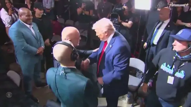 Joe Rogan and Donald Trump Meet at UFC Event