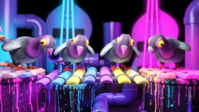 Purple Pigeon Group with the City Chikkins