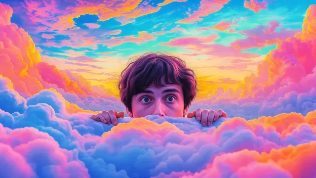 Rainbow Moon Clouds - 24
