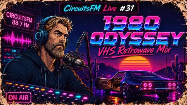 CircuitsFM Live #31: 1980 Odyssey | VHS Retrowave Mix