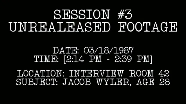 FILE #392: THE WYLER TAPES