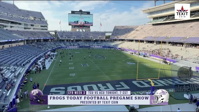 Frogs Today Football Pregame Show presented by Texit Coin I TCU vs ACU