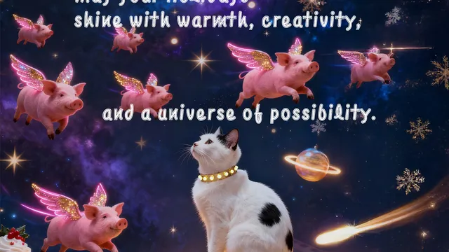 Cosmic Cats Celebration of Lights
