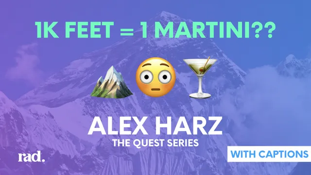 Every 1k Feet Climbing = 1 Martini??? 🏔️🍸