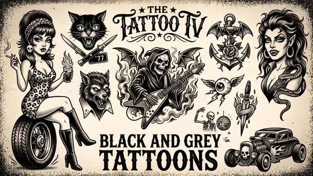 The Tattoo TV Black and Grey Tattoons