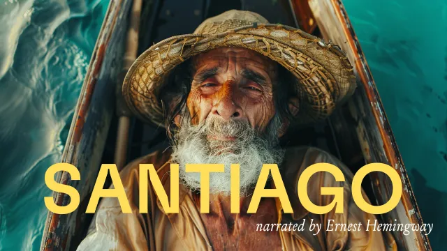 SANTIAGO (narrated by Ernest Hemingway)